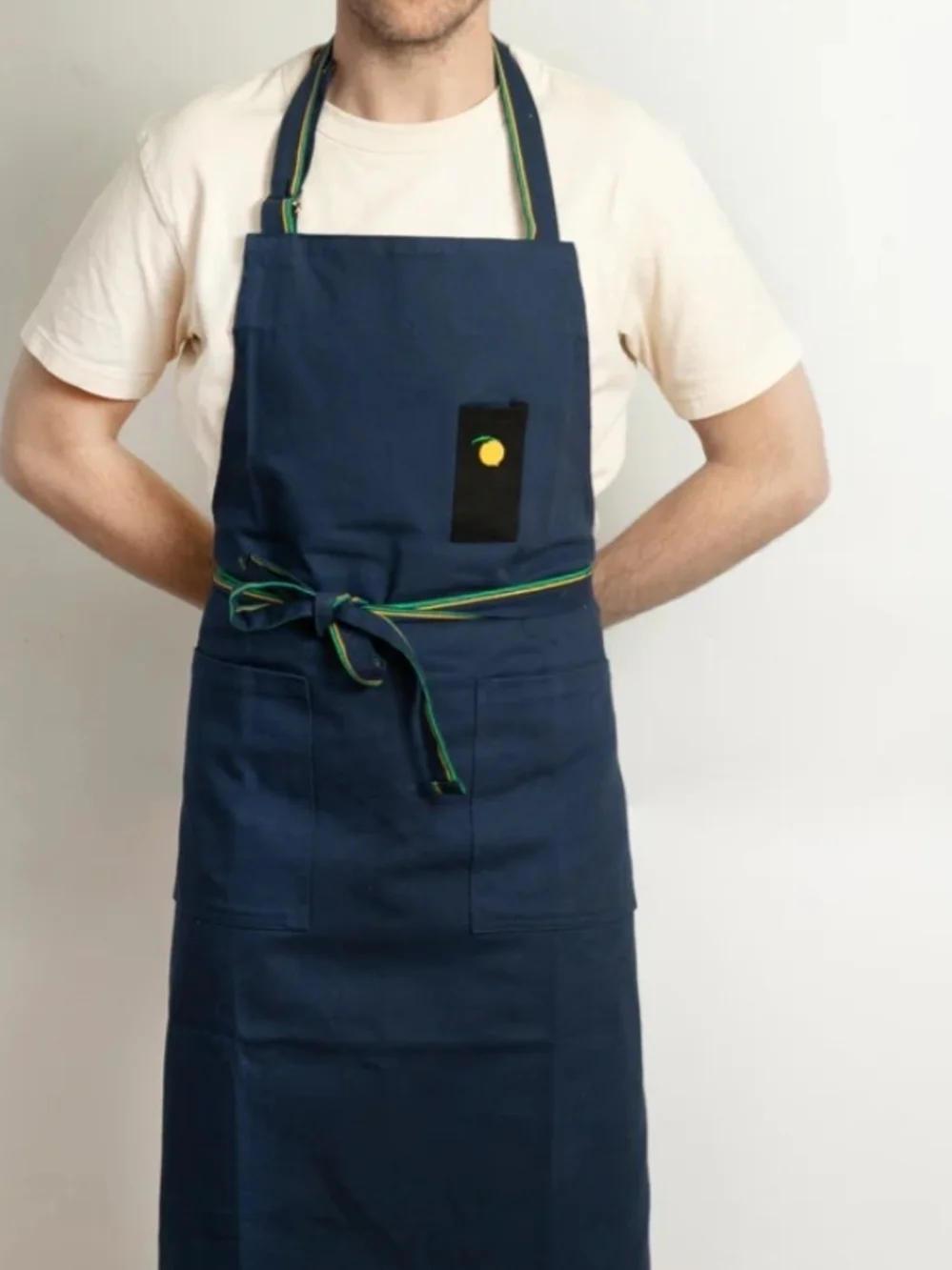 Momofuku Navy Blue Cotton Kitchen Apron NWT